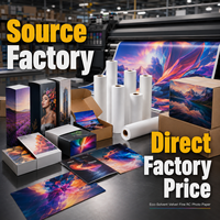 Kertas Foto RC untuk Mencetak Foto, Tinta Eco Solvent, Finishing Velvet, Gulungan Jumbo
