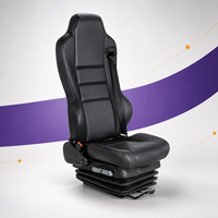 Nouveau siège conducteur semi-suspendu YTSQ01(D) avec réglage manuel 6 directions, massage, chauffage et accoudoir pour bus et véhicules utilitaires