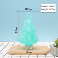 Bouteille de sapin de Noël Bouteille de thé au lait Tasse en plastique avec couvercle boisson commerciale emballage jetable animal de compagnie