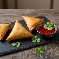 Spring Roll Beku Premium Segitiga - Camilan Samosa Kari Sayuran Renyah untuk Grosir, Restoran & Eceran