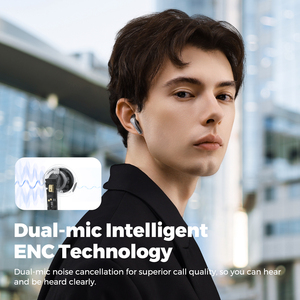 2024 <span class=keywords><strong>SOUNDPEATS</strong></span> Clear Pods con cancelación de ruido ENC con mucho tiempo para reproducir hasta 40 horas, <span class=keywords><strong>Bluetooth</strong></span> V5.3 con modo de juego - Product Image 4