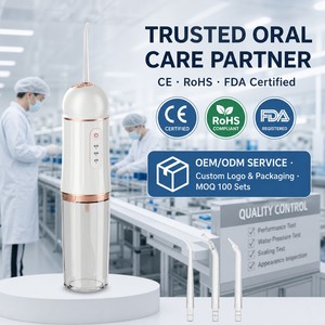 <span class=keywords><strong>Hydropulseur</strong></span> sans fil, jet d'eau dentaire, autonomie de 30 jours, élimine la plaque et le <span class=keywords><strong>tartre</strong></span>, nettoyage à 360° sans angle mort, étanche IPX7 - Product Image 5