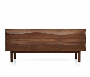 Console multimédia pour salon fabriquée à la main en bois massif avec un design traditionnel sculpté distinctif - Product Image 1