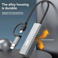 Adaptador Ethernet USB 5Gbps USB3.0 RJ45 RTL8157 Convertidor de red de chip Ethernet USB para Windows 11 PC Compatible con portátiles