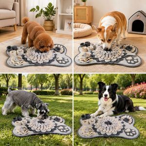 Tappetino Olfattivo per Cani a Forma di Osso in Velluto, Gioco Interattivo per Addestramento Olfattivo e Alimentazione Lenta, Giocattolo di Arricchimento per Cuccioli per Uso Quotidiano - Product Image 6