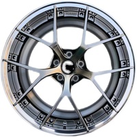 168 Ruedas Forjadas de Aleación 6061-t6 de Dos Piezas Personalizadas 5x98 5x110 5x112 5x130 para Alfa Romeo Mercedes C63 E63 S63 Audi de 18 19 20 Pulgadas