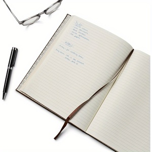 Lâche Pack Grand 8x10 Polyuréthane Cuir Relié Épais Durable Doublure Papier Multicolore Personnalisé Journal - Product Image 3