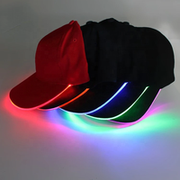 Cappello sportivo Unisex cappello da Baseball moda promozionale ricaricabile LED luminoso flottante lampeggiante 100% poliestere