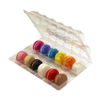 Boîte transparente en PVC PET, 12 compartiments, plateau d'emballage en plastique avec couvercle à rabat pour gâteau de lune, simple Blister, vente en gros