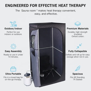 <span class=keywords><strong>Sauna</strong></span> portable pliable moderne en acrylique à prix avantageux, pour une utilisation à domicile, spa complet du corps, vapeur humide intérieure, salon - Product Image 6