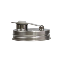 Bouchon verseur pour bocal Mason de 70 mm et 86 mm, en acier inoxydable, avec bouchon rabattable