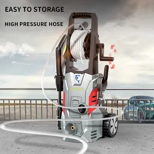 Ev yüksek basınçlı basınçlı yıkama taşınabilir elektrikli araba yıkama makinesi araba yıkama ve Yard temizleme için