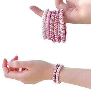Élastiques à cheveux tressés couleur bonbon, très extensibles en latex, attaches <span class=keywords><strong>pour</strong></span> queue <span class=keywords><strong>de</strong></span> cheval sans tirage, bandeaux sans couture, accessoires <span class=keywords><strong>pour</strong></span> cheveux, <span class=keywords><strong>cadeau</strong></span> <span class=keywords><strong>pour</strong></span> <span class=keywords><strong>femme</strong></span> - Product Image 5