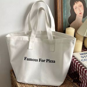 High Quality Custom Wholesale Cotton Tote <b>Bag</b> with Rope Handle Reusable Shopping <b>Bag</b> <b>White</b> - Product Image 4