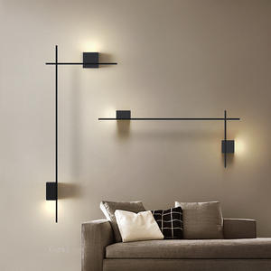 Applique murale longue et simple moderne, luminaire mural de fond pour salon, design, hôtel, <span class=keywords><strong>couloir</strong></span>, applique murale en forme de bande - Product Image 3