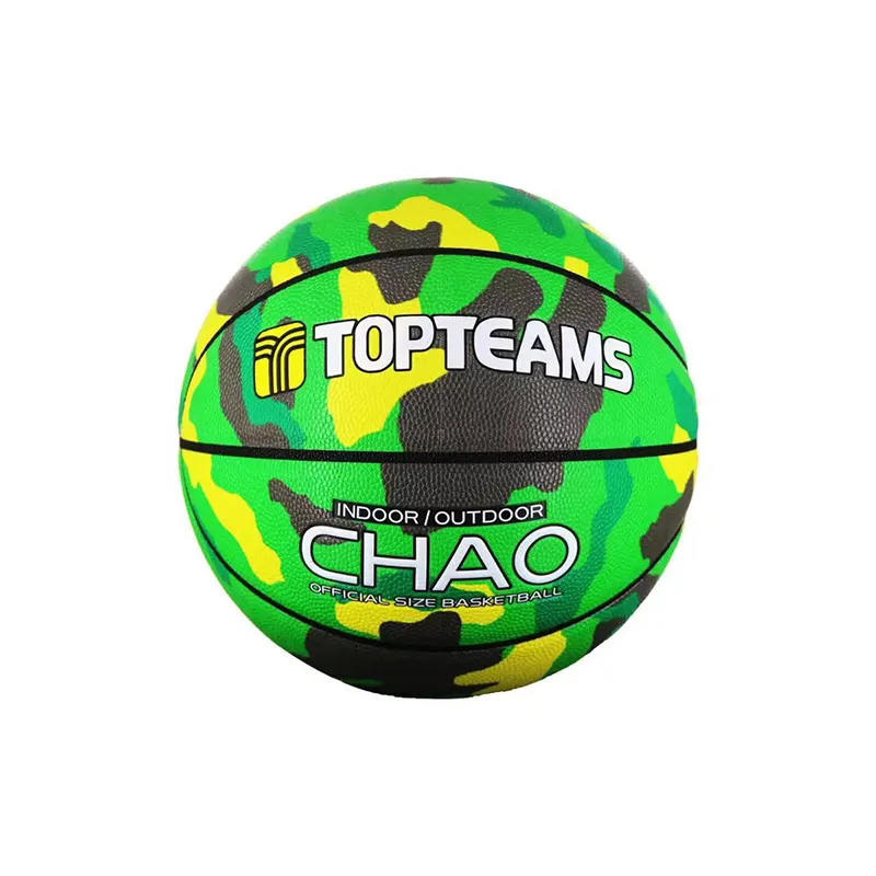 Pink handsome party camouflage sports leather ball basketball