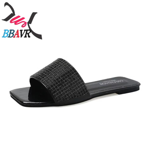 Sandalias de Moda para Mujer, Verano 2019, Nuevas, con Suela Plana, Estilo Coreano, con Pedrería, Modernas - Product Image 2