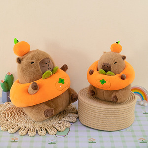 Peluche de Capibara Adorable y de Moda, Relleno de Algodón PP Súper Suave, Amuleto de la Suerte, Regalo de Cumpleaños para Niños, Venta al por Mayor - Product Image 5