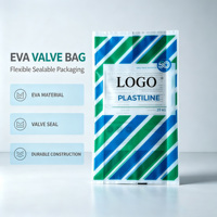 Sacs à valve industriels en EVA 25 kg, basse température de fusion, haute résistance à la traction, emballage à valve pour granulés plastiques