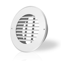 Grille d'aération ronde en ABS de 4 pouces pour la ventilation du plafond de la salle de bain, de la cuisine et du bureau.