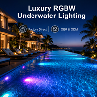 Подводный светодиодный светильник Gouly 16W 24V, IP68, водонепроницаемый, морского класса, из нержавеющей стали, RGBW