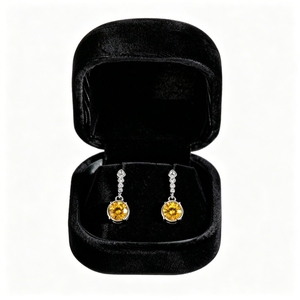 Elegant Velvet Earring Stud Hinged Box Custom Brand Logo Wholesale Jewelry Gift Packaging Case Bulk Factory Outlet Supplier - Product Image 5
