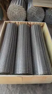316 Stainless Steel Chain Link Balanced Weave Wire Mesh Conveyor Belt For Pharmaceutical Industry