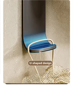 2024 현대 홈 욕실 벽걸이 형 회전 수건 걸이 회전 셀프 수건 바 보관 수건 홀더 및 랙