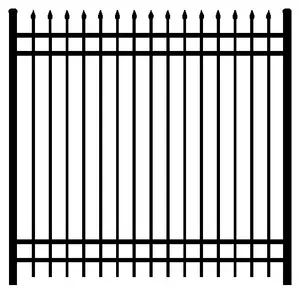 Wholesale Building Material Wrought Iron Zinc Steel Fence For Villa Community