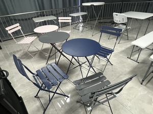 <strong>Cheap</strong> Outdoor Garden Wedding Event French <strong>Folding</strong> Metal Camping Picnic Metal Bistro <strong>Folding</strong> <strong>Chair</strong> - Set of 2 - Product Image 5