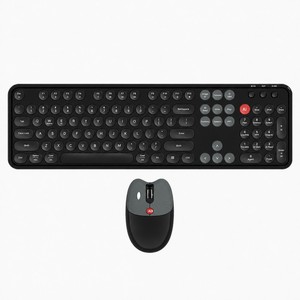 คีย์บอร์ดและ<span class=keywords><strong>เมาส์</strong></span><span class=keywords><strong>ไร้</strong></span><span class=keywords><strong>สาย</strong></span> AI Smart Voice Typing พร้อมโหมดคู่ 2.4G BT ชาร์จซ้ำได้ สำหรับแล็ปท็อป แท็บเล็ต และสำนักงาน - Product Image 1