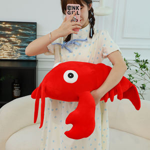 Großhandel <span class=keywords><strong>Custom</strong></span> Cute Plüsch Hummer Kuscheltier Spielzeug Pelz Hug gable Big Eyes <span class=keywords><strong>Red</strong></span> Lobster Soft Plüsch Spielzeug Dekor für Kinder Erwachsene - Product Image 4