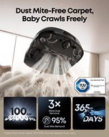 Eufy Omni S2 et Mop Combo – Aspirateur robot autonettoyant avec serpillière à rouleaux, élimination de 99,99 % des germes, aspiration puissante de 30 000 Pa, sans décoloration