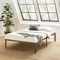 Lit simple en fer moderne et simple, très vendu, pour chambre d'enfant, dortoir scolaire, mobilier.