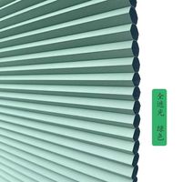 Tissu pour stores alvéolaires en gros, style uni turquoise, 16 mm, filtrant la lumière, anti-UV, imperméable et écologique