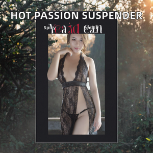 ชุดเซ็กซี่เย้ายวนชวนหลงใหล ชุดนอนสุดฮอต กระโปรงผูกเชือก ผ้าอะคริลิกทอ - Product Image 2