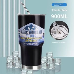 Ice <b>Cup</b> 304 Stainless Steel Large Capacity Vacuum Insulated Customizable Portable Car Big Belly Students <b>Cold</b> Retention - Product Image 5