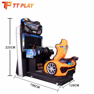 Máquina de Juego de Carreras Arcade con Pantalla, Simulador de Conducción Operado con Monedas para Negocios de Zonas de Juego - Product Image 2