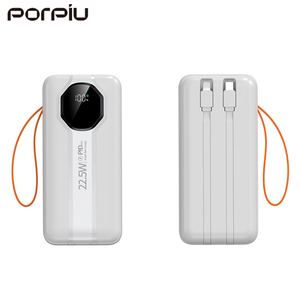 Porpiu แบตเตอรี่สำรองความจุสูง50000มิลลิแอมป์ต่อชั่วโมง, โคมไฟตั้งแคมป์กลางแจ้งสายพานตนเองกำลังไฟ22.5วัตต์ชาร์จเร็วมากแหล่งจ่ายไฟเคลื่อนที่สำหรับแอปเปิ้ล - Product Image 6