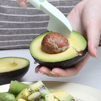 Multifunctionele keukenhulpmiddelen, avocado- en kiwi-snijder, -schiller, 3-in-1 creatieve fruitgereedschap accessoires