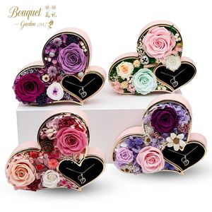 Caja de Joyería con Forma de Corazón y Rosa Seca Preservada para el Día de la Madre 2026, Regalo para Mamá y Novia, Flor Eterna para el Día de San Valentín - Product Image 3