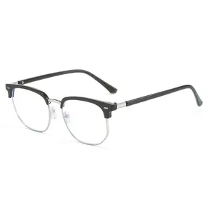 10047 Unisex miyopi yarım çerçeve Anti mavi ışık gözlük erkekler yansıma ilerici fotokromik gözlük ucuz fiyat