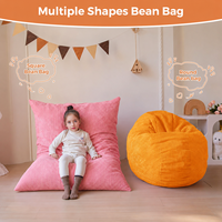 Fauteuil convertible pour enfants en forme de pouf, mousse haute densité, confortable, housse lavable, salon, jeux