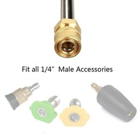 Lance d'extension angulaire en U 30/90 degrés pour nettoyeur haute pression, connecteur rapide 1/4 pouce