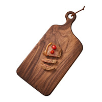 Planche de service en bois d'acacia avec poignée, planche à découper en bois pour fromage, plateau de charcuterie pour la cuisine
