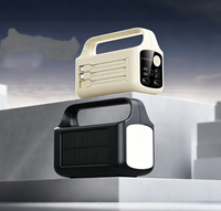 Sac de charge solaire haute capacité 20000 mAh avec câbles intégrés, poignée extérieure et lampe de camping