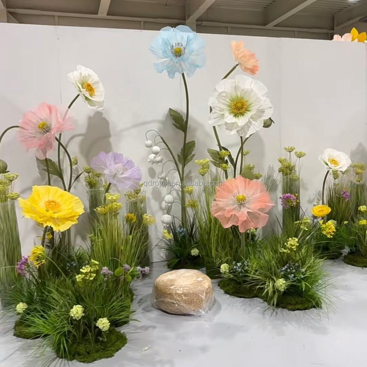 Knstliche Blumen mit langem Stiel fr Hochzeits-und Weihnachts dekoration  Riesiger Stoff Stehende Papier blumen Wand hintergrund| Alibaba.com