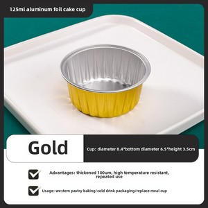 Friteuse à air spécial Pudding Cup Moule à gâteau Crevettes Oeuf Feuille d'étain Four Bol Petite boîte en papier d'aluminium Moule à gâteau Outils de cuisson - Product Image 6