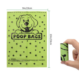 Sacs promotionnels biodégradables pour excréments d'animaux en PLA (amidon de maïs) pour ramassage de crottes de chien - Product Image 2