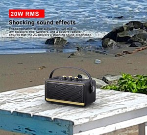 공장 직접 20 W RMS 휴대용 오디오 플레이어 우퍼 블루투스 파티 스피커 용 LED 조명 20 와트 출력 전원 - Product Image 6